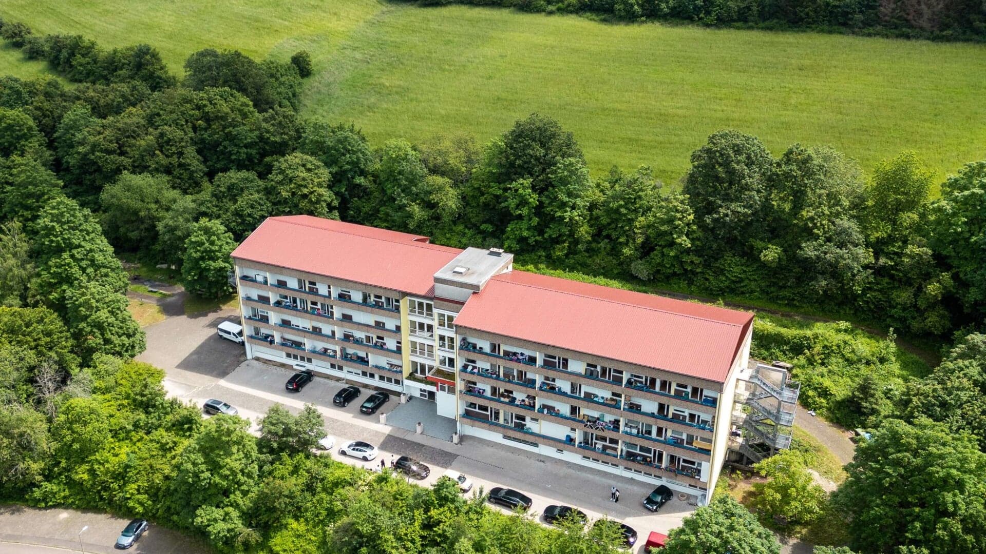 Luftbild: Wohnanlage in Kusel am Waldrand